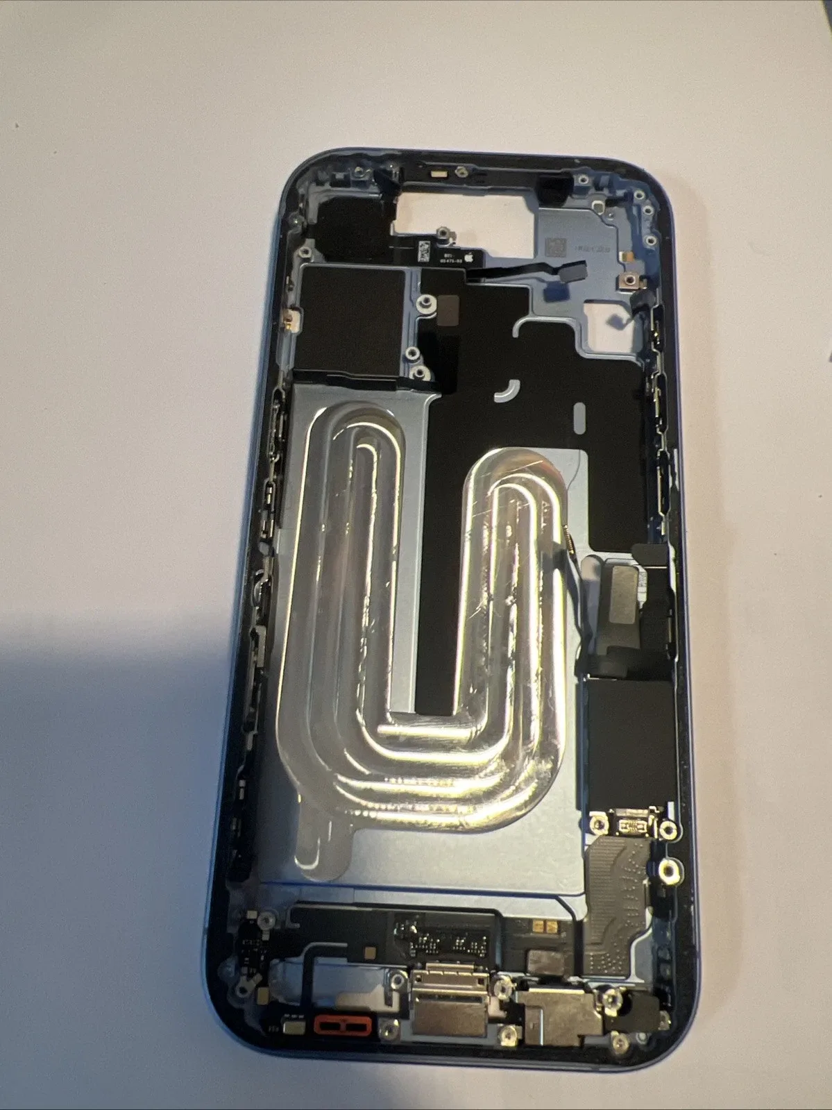  Iphone 17 Chassis originale scocca centrale qualita A Blu