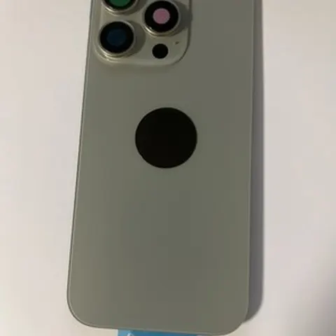 Back vetro Scocca Posteriore Per iPhone 16 Pro Max Comp. Argento natural titanio