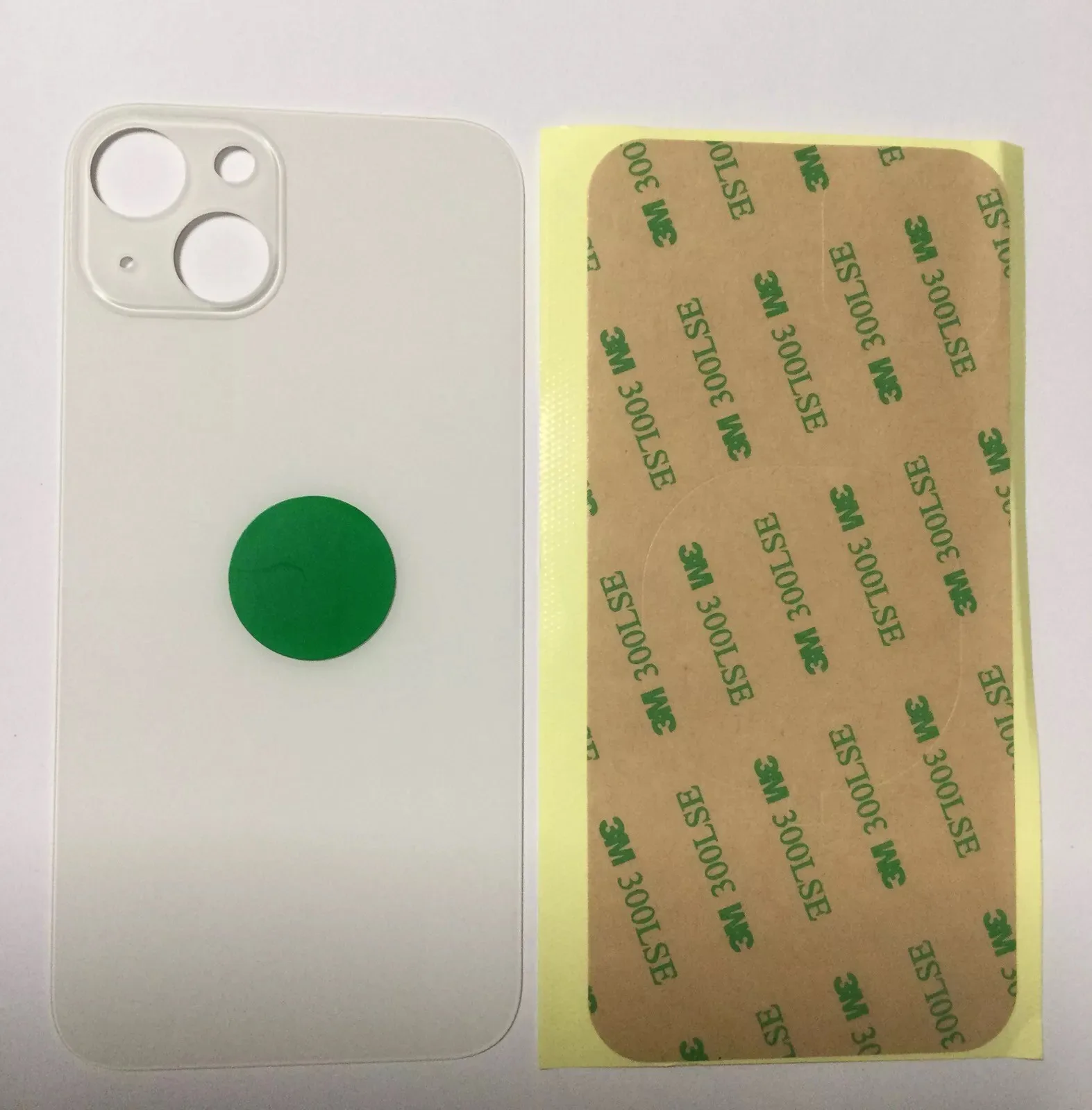 Back vetro Posteriore Per iPhone 13 Mini, Bianco Starlight foro BIG
