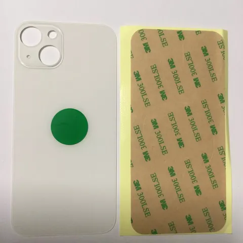 Back vetro Posteriore Per iPhone 13 Mini, Bianco Starlight foro BIG