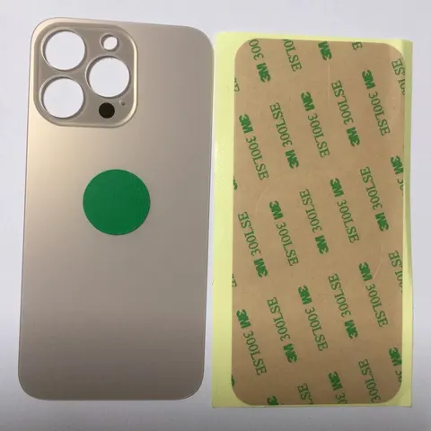 Back vetro Scocca Posteriore Per iPhone 13 Pro , Oro foro BIG