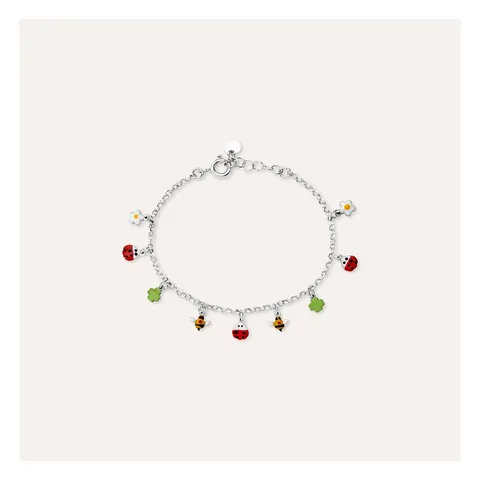 Stroili Silver Baby Bracelet with 925 Silver Enamel 1687123