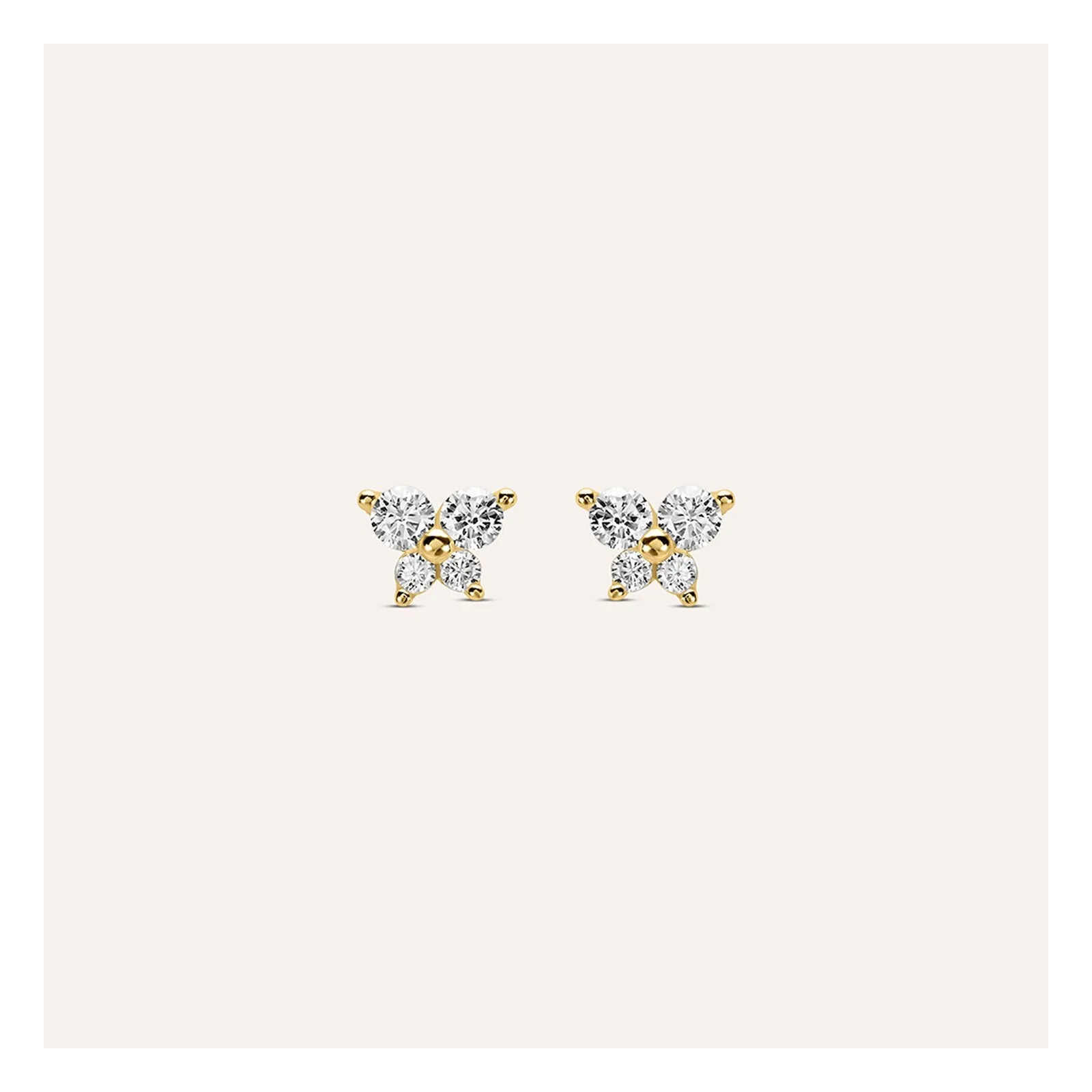 Stroili Bon Ton Orecchini lobo con cubic zirconia Oro 9kt 1400567