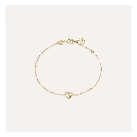 Stroili Golden Dream Bracciale cuore placcato oro 18 kt Metallo 1666995