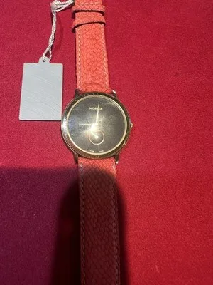 Orologio da polso Jules Delay con cinturino in pelle rossa - 202405231215