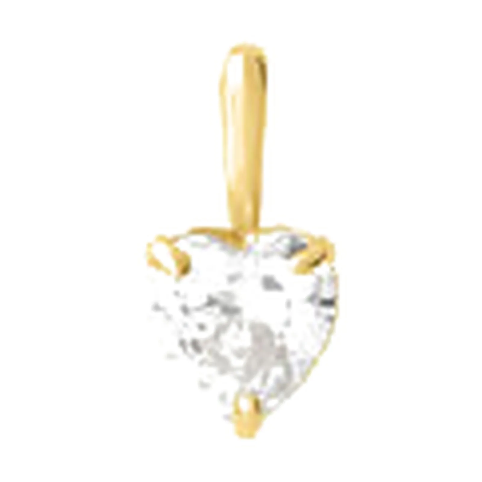 Stroili Poème Pendente cuore con cubic zirconia Oro 9kt 1416773