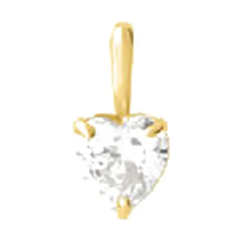 Stroili Poème Pendente cuore con cubic zirconia Oro 9kt 1416773