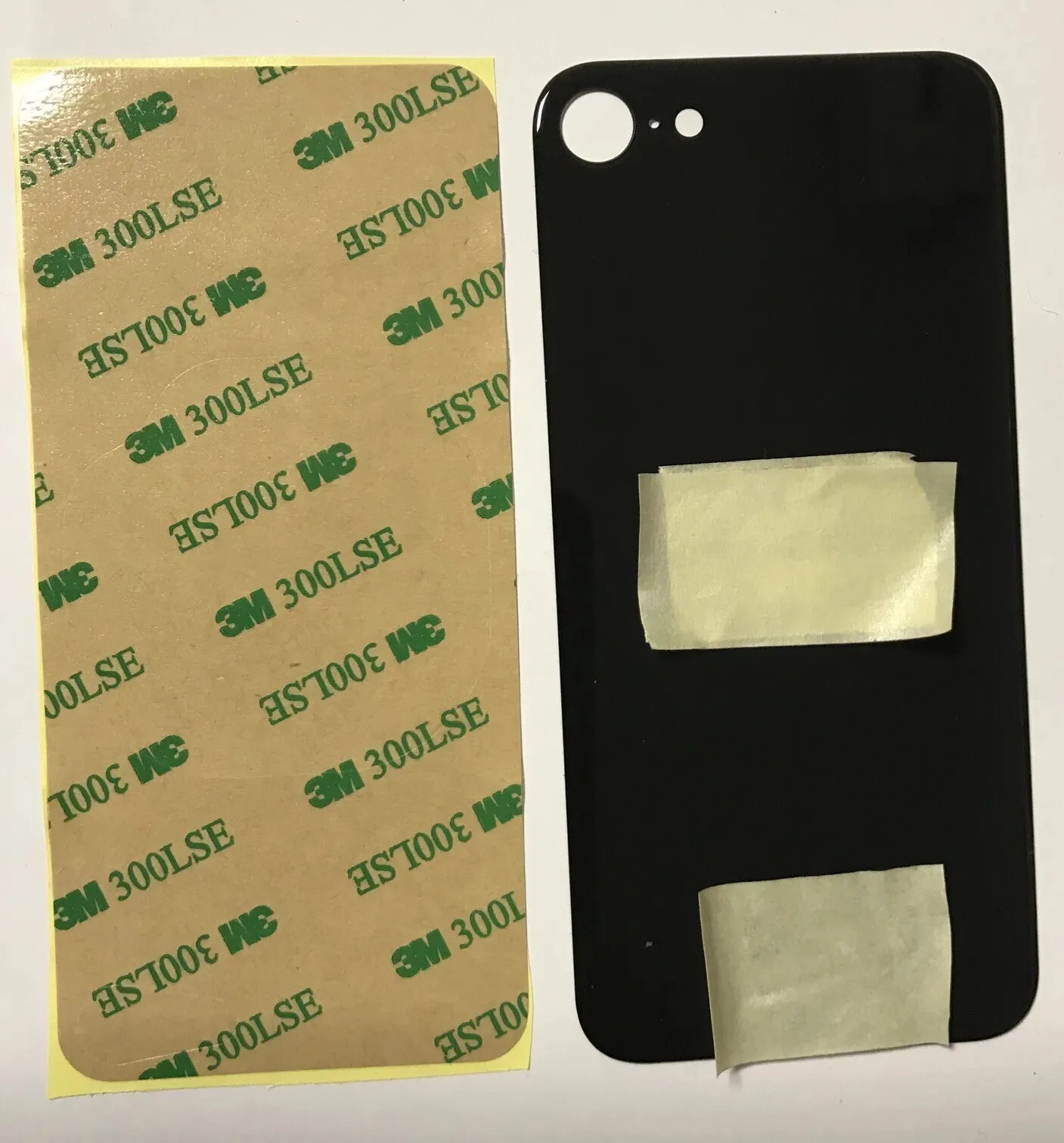 Back vetro Scocca Posteriore Per iPhone SE 2020 2022, Nero Foro Big