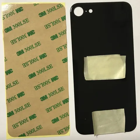 Back vetro Scocca Posteriore Per iPhone SE 2020 2022, Nero Foro Big