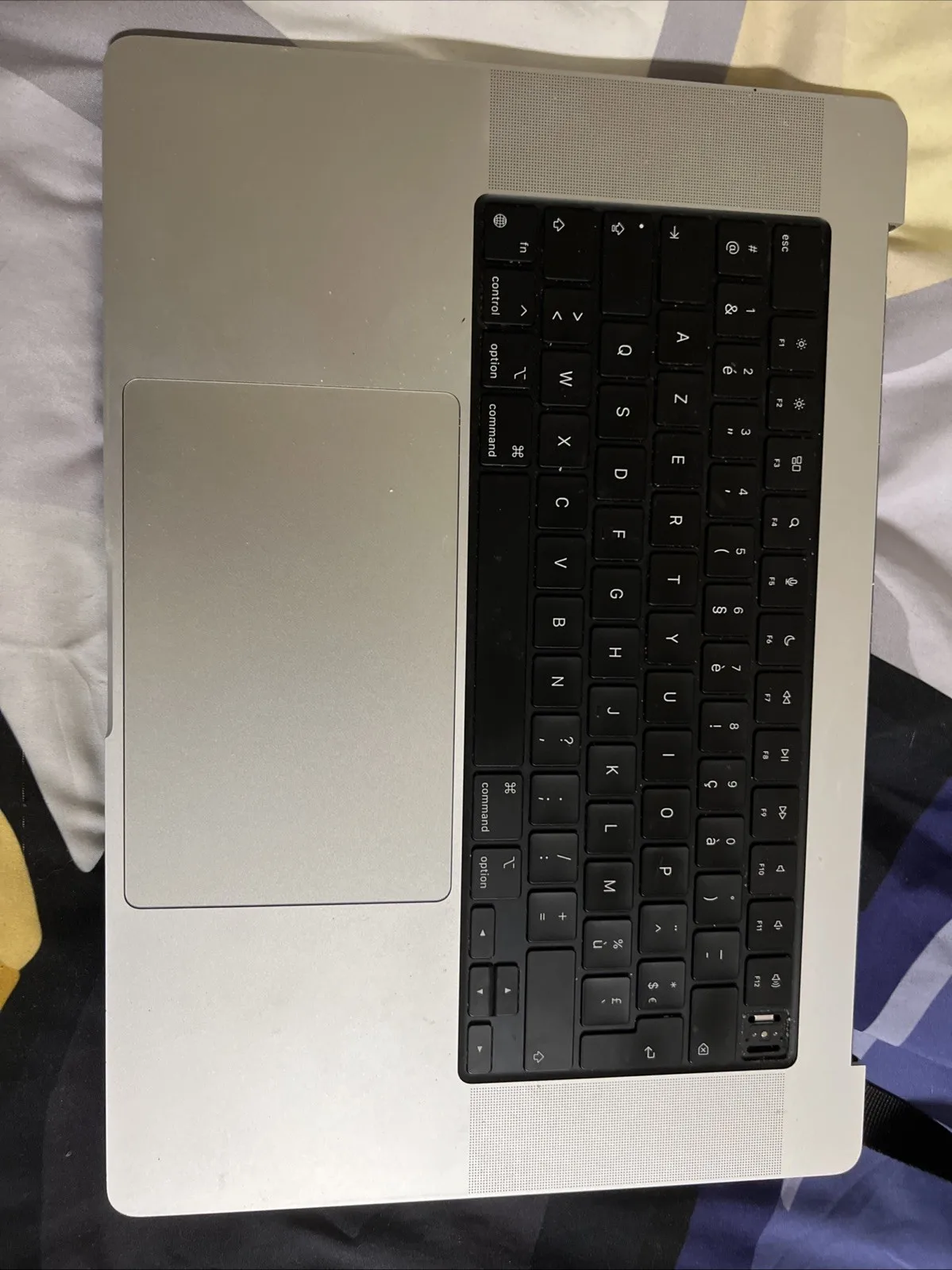 Apple Macbook Pro 16” 2021 A2485 3651 Tastiera Scocca Chassis Azerty FR Silver A