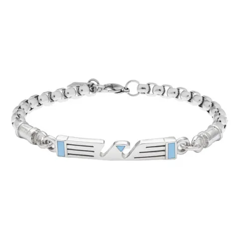 Lowell Bracciale Ufficiale Lazio Acciaio 316L B-LB002UAS