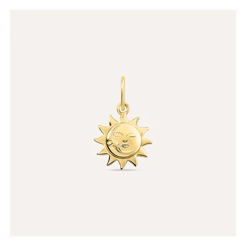 Stroili Love Beats Pendente dorato sole/luna Argento 925 1699650