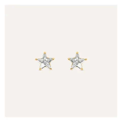 Stroili Bon Ton Orecchini lobo con cubic zirconia Oro 9kt 1418106