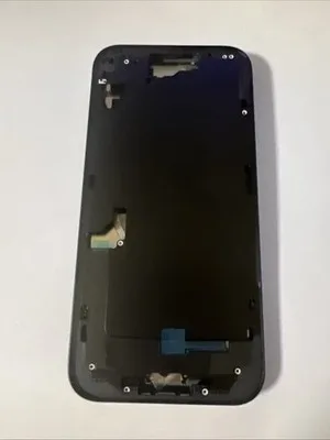 Compatibile Per Apple scocca Chassis Iphone Frame 15 Plus Nero + Vetro Posterior
