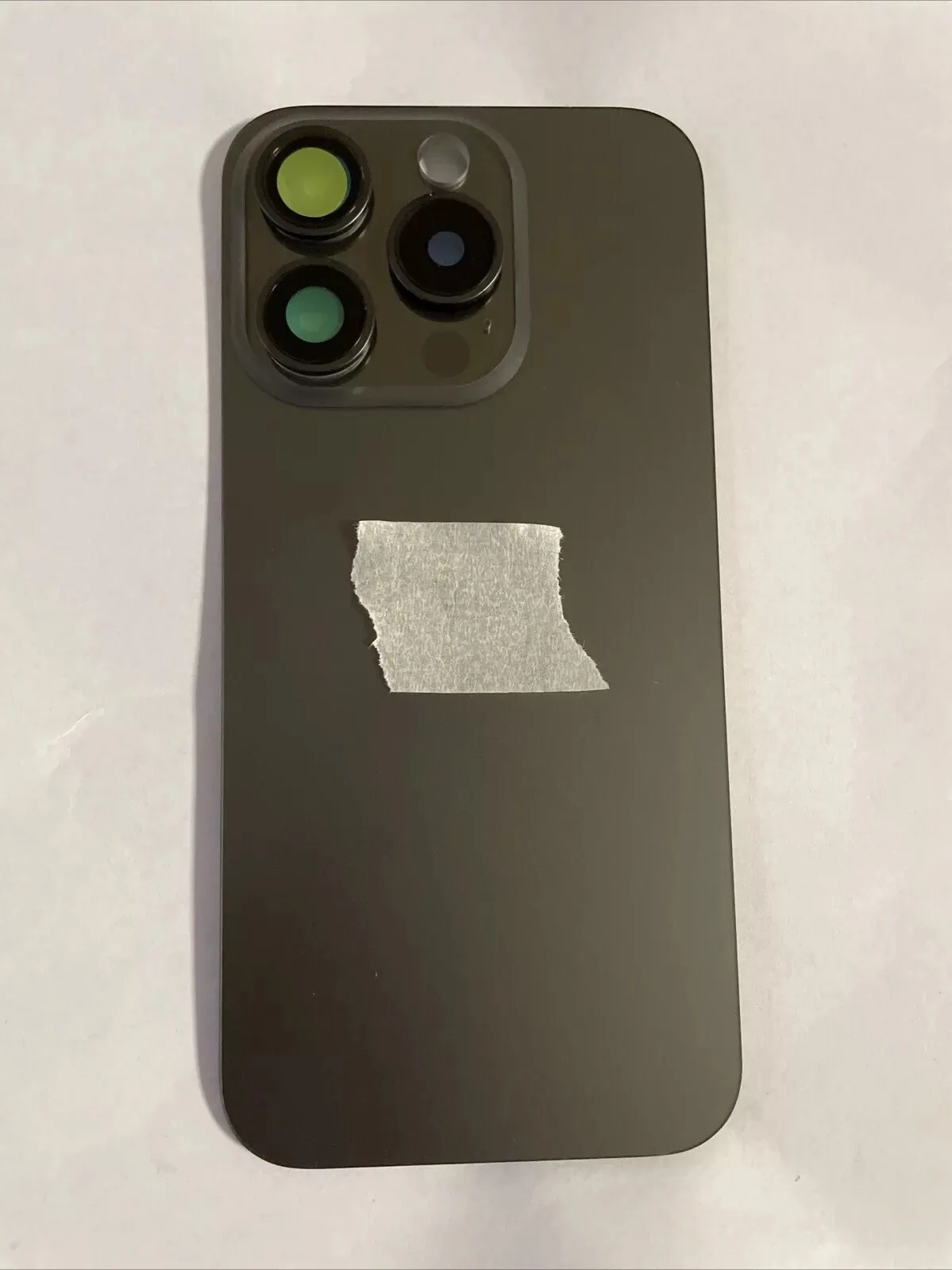 Back vetro Scocca Posteriore Per iPhone 15 Pro Compatibile Magneti Nero grigio