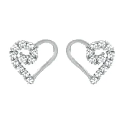 Stroili Bon Ton Orecchini lobo con cubic zirconia Oro 9kt 1400955