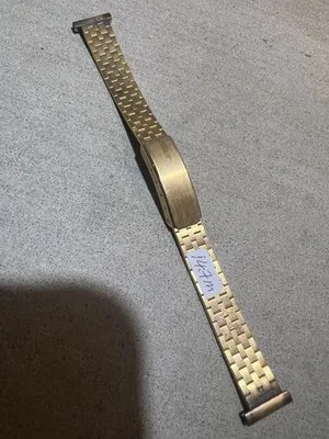 Cinturino Orologio Vintage Acciaio Dorato 15 mm - LAB22609261500