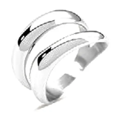Stroili Moonlight Collection Anello doppia fascia Acciaio Misura 16 1699273