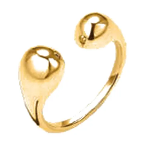 Stroili Radiance Collection Anello dorato a gocce Acciaio Misura 16 1694827