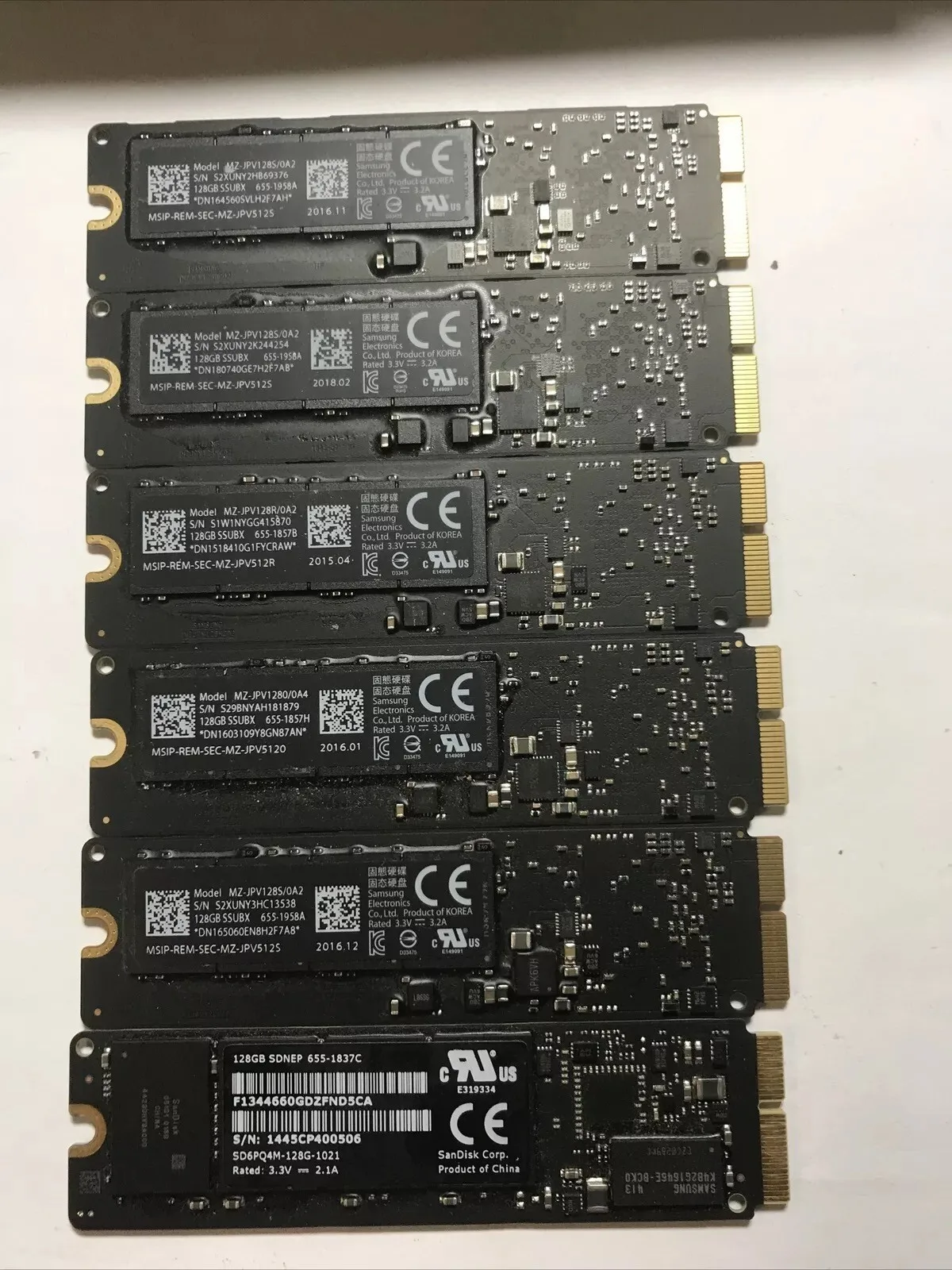 Hard Disk Apple 128 Gb Ssd Macbook Air Pro Imac 2013 to 2017 A1466 originale