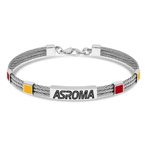 Lowell Bracciale Ufficiale Roma Acciaio 316L B-RB014UAG
