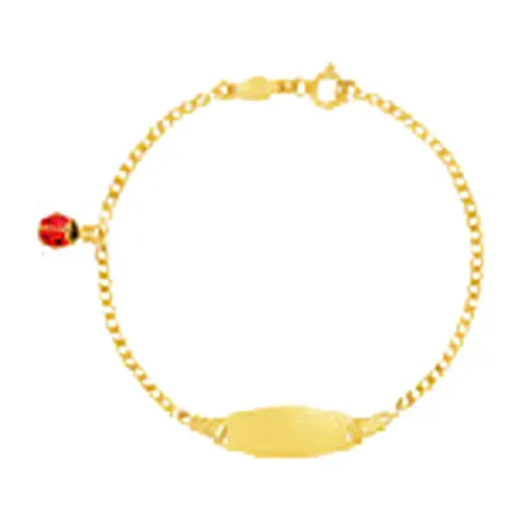 Stroili Mon Petit Bracciale con targhetta smaltata Oro 9kt 1415883