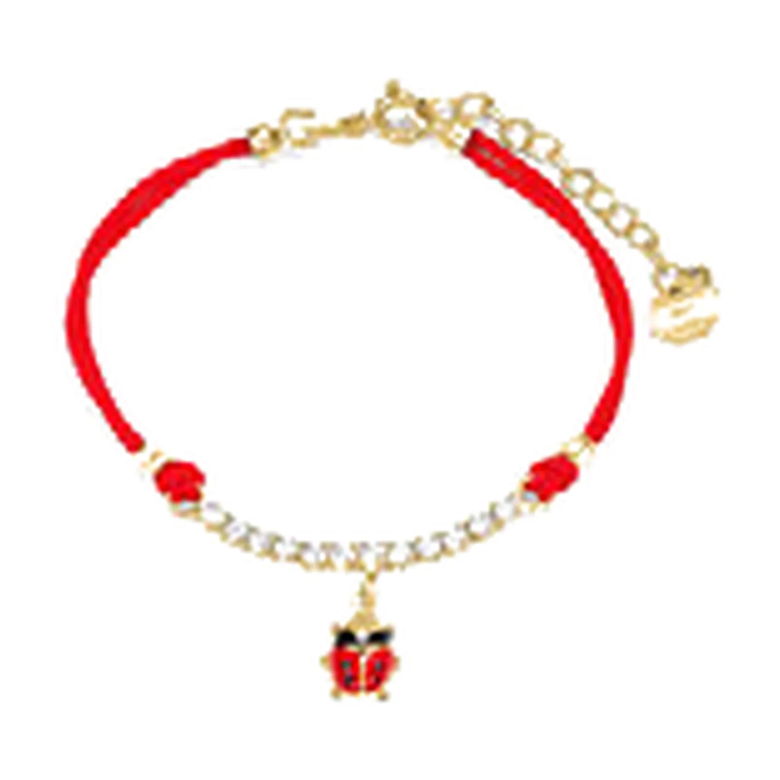 Stroili Silver Baby Bracciale Coccinella dorato con cordino Argento 925 1697618