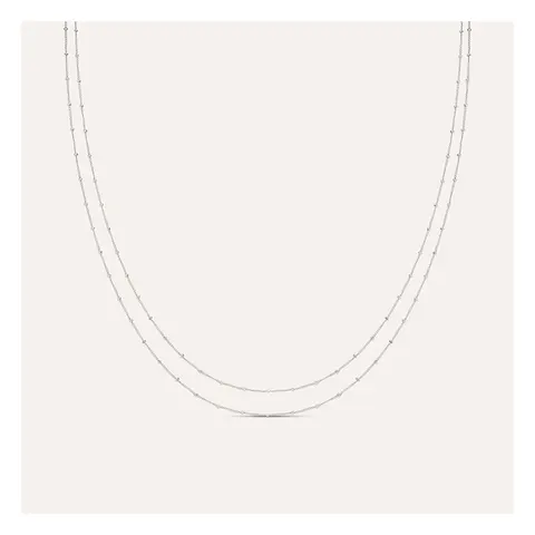 Stroili Silver Collection Collana doppio filo small ball Argento 925 1697904