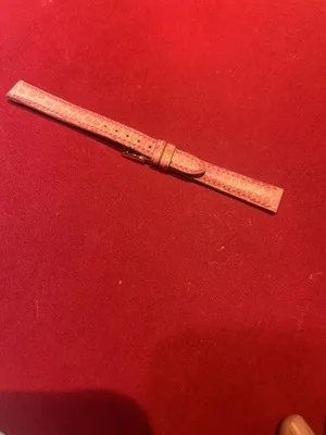 Cinturino per orologio in vera pelle di coccodrillo rosa - 2606251304