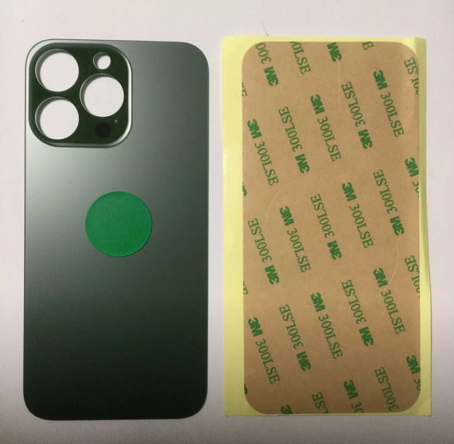 Back vetro Scocca Posteriore Per iPhone 13 Pro , Verde foro BIG