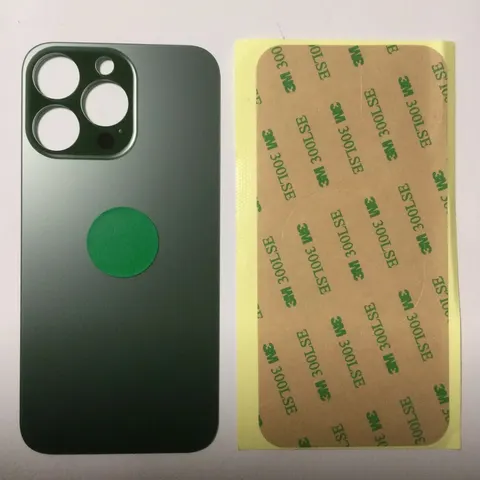 Back vetro Scocca Posteriore Per iPhone 13 Pro , Verde foro BIG