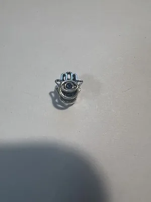 Charm Ciondolo Hamsa Mano di Fatima Argento 925 con Zircone - LAB22609302118