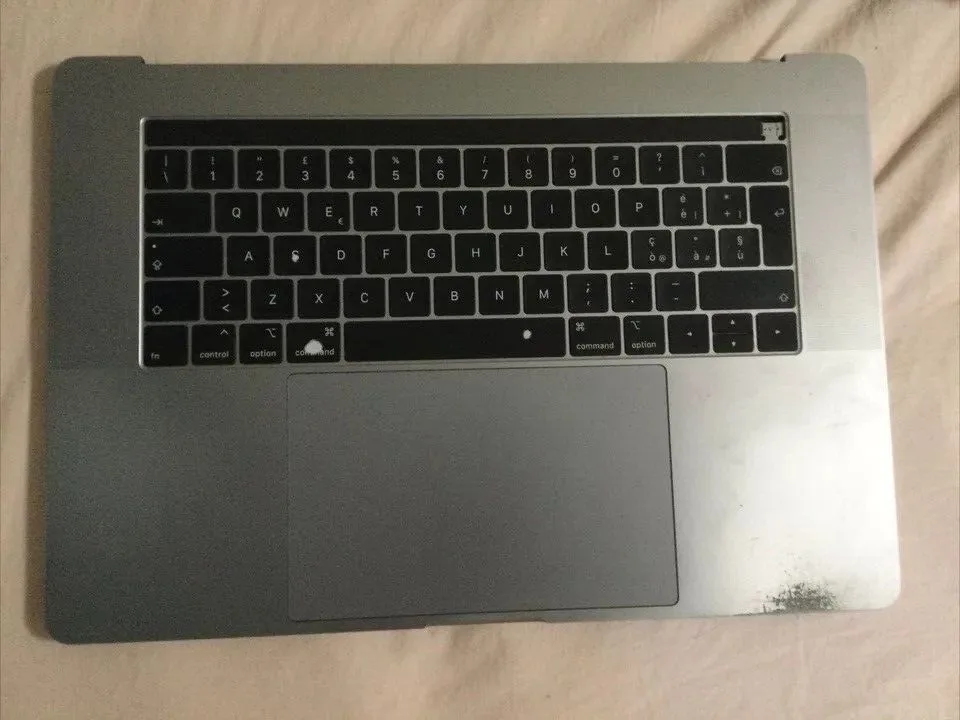 Apple Macbook Pro 15” A1990 Tastiera Touchpad Scocca No Batteria Grigio Nero B