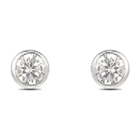 Stroili Bon Ton Orecchini lobo con cubic zirconia Oro 9kt 1425421