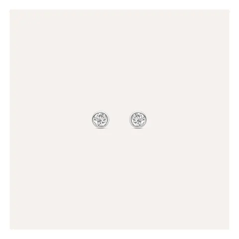 Stroili Bon Ton Orecchini lobo con cubic zirconia Oro 9kt 1425421