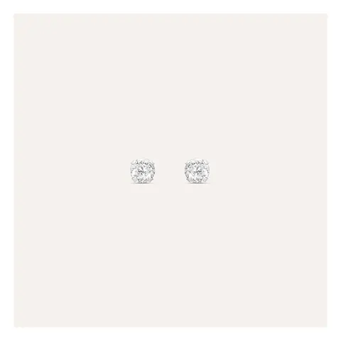 Stroili Bon Ton Orecchini lobo con cubic zirconia Oro 9kt 1401710