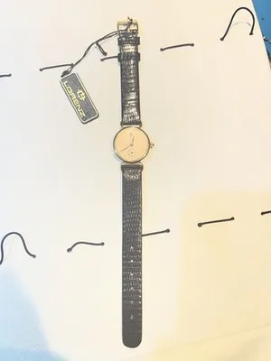Orologio Lorenz Vintage Swiss Made con cinturino in pelle - L28-5742