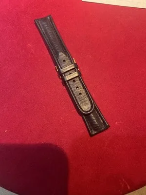 Cinturino per orologio in pelle nera marca Mosele 20mm - 2606251420