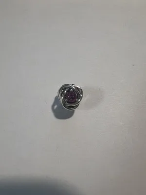 Charm Pendente in Argento Sterling 925 con Zircone Rosa - LAB22609302158