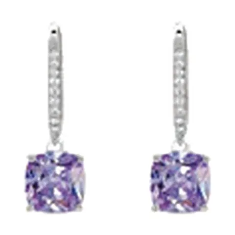 Stroili Silver Rainbow Orecchini pendenti cushion con cubic Argento 925 1694264