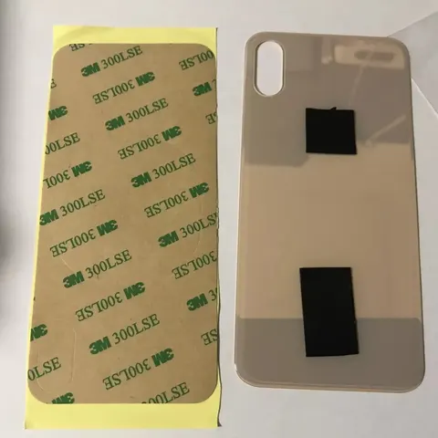 Back vetro Scocca Posteriore Per iPhone XS, Oro Foro Big