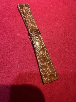 Cinturino per orologio in pelle coccodrillo marrone 20mm - 2606231606