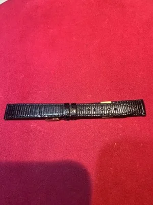 Cinturino per Orologio in Lucertola Nero 18mm - 202605221030