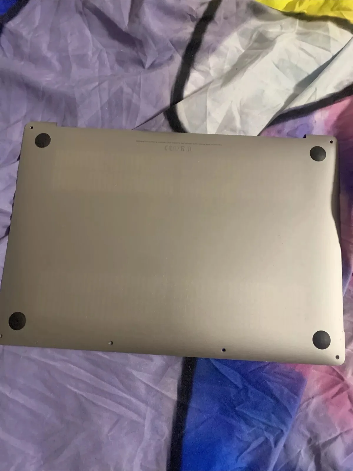 Apple Per Macbook Pro 13” A1706 Back Cover Grigio Siderale Coperchio