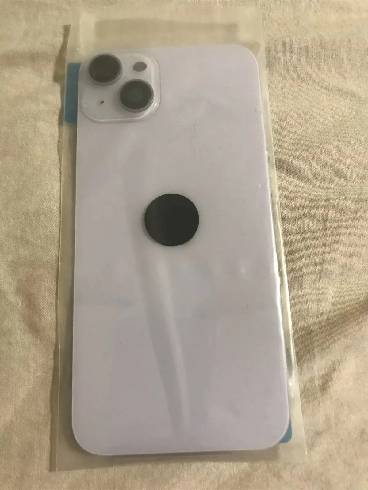 Back vetro Scocca Posteriore Per iPhone 14 Plus Compatibile Con Magneti Viola