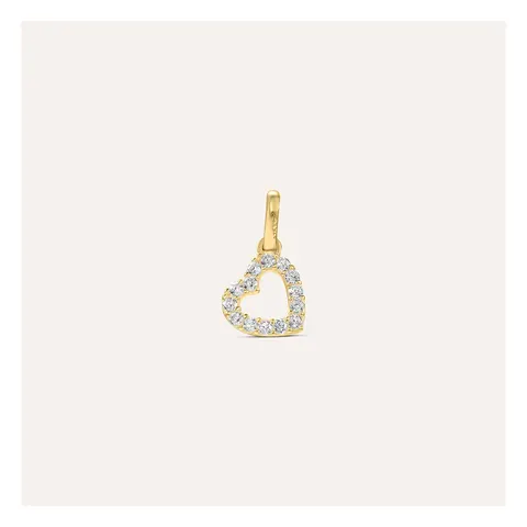 Stroili Poème Pendant with cubic zirconia Gold 9kt 1400607