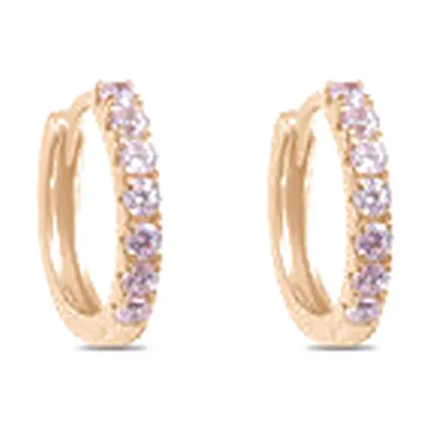 Stroili Silver Rainbow Orecchini a cerchio rosati Argento 925 1682422