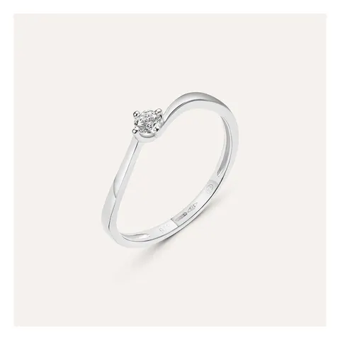 Stroili Claire Solitaire Ring with Cubic Zirconia Gold 9kt Size 14 1412178
