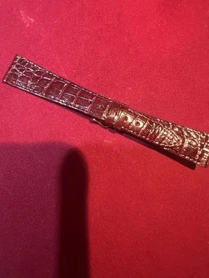 Cinturino per orologio in pelle coccodrillo rosso 19 mm - 2606231530