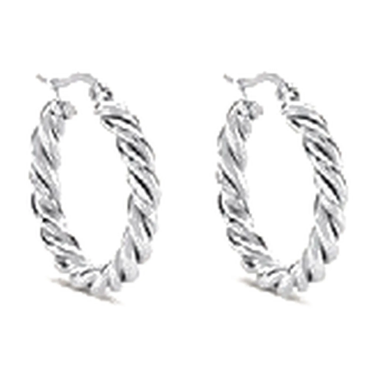 Stroili Moonlight Collection Orecchini a cerchio torchon Acciaio 1699254